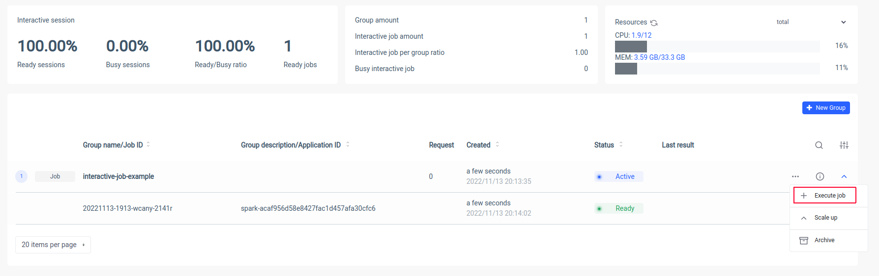 How to optimize your Spark Cluster with Interactive Spark Jobs